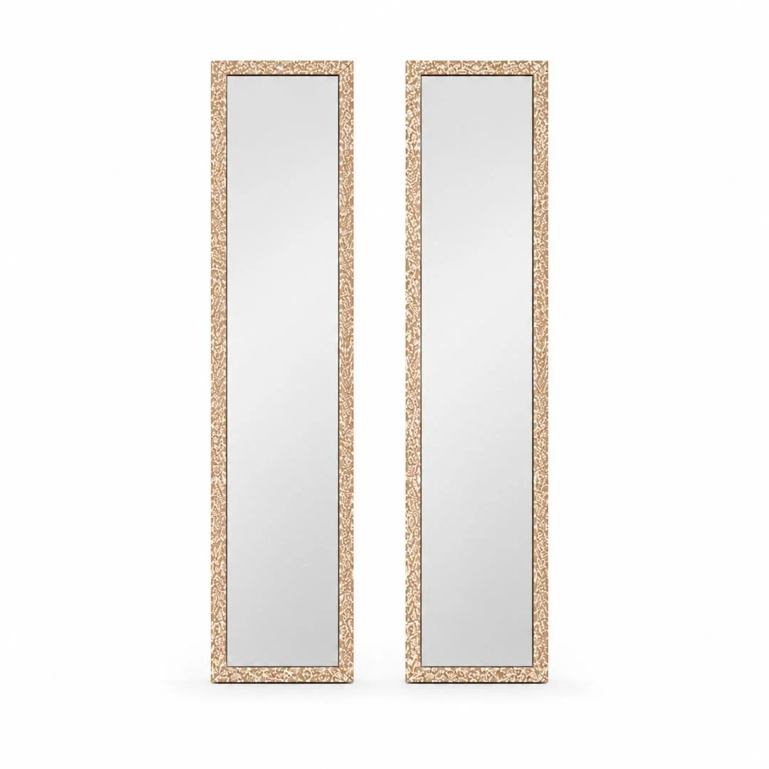 Champagne Drip Mirror Set