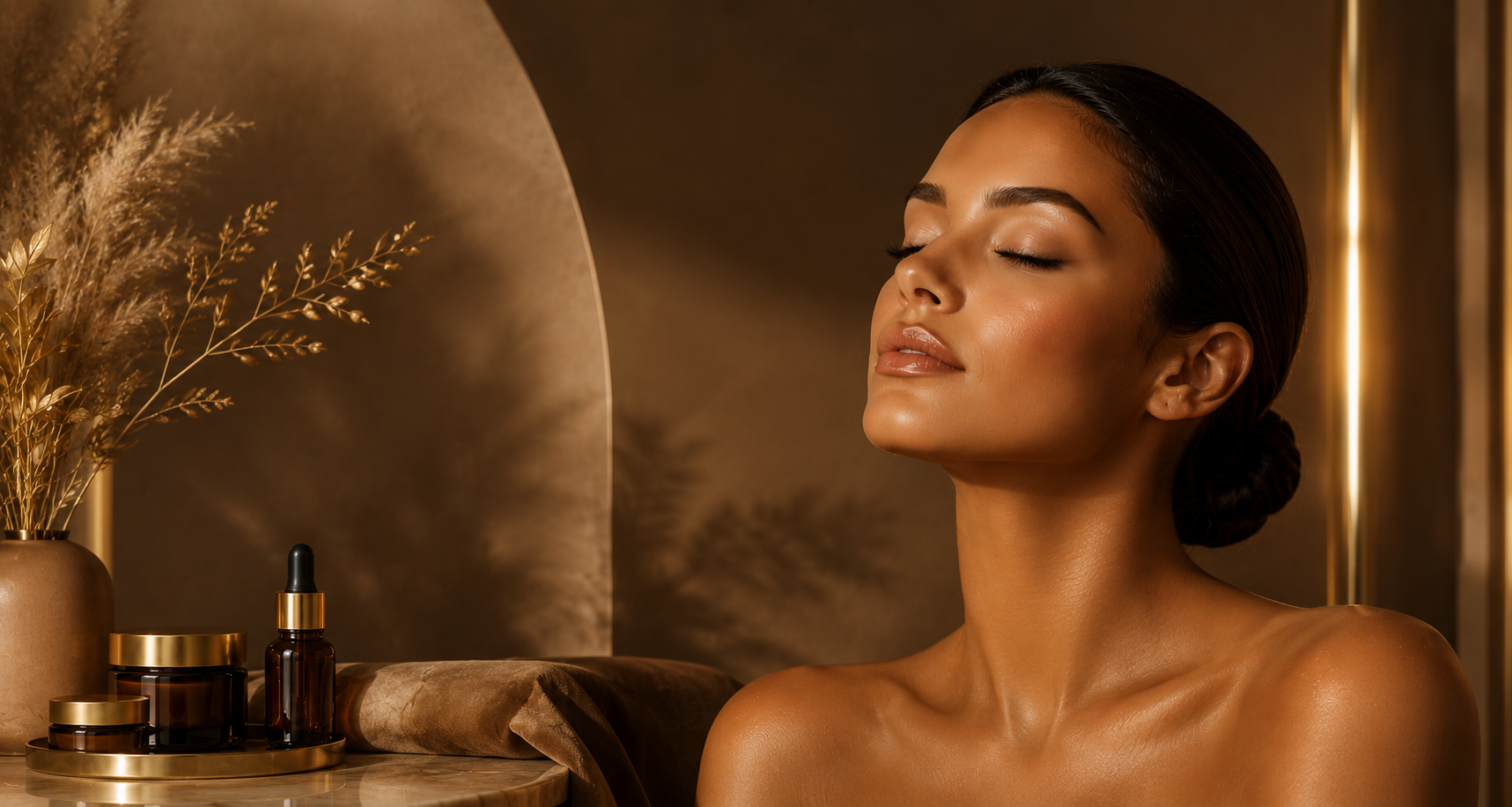 Women at spa setting