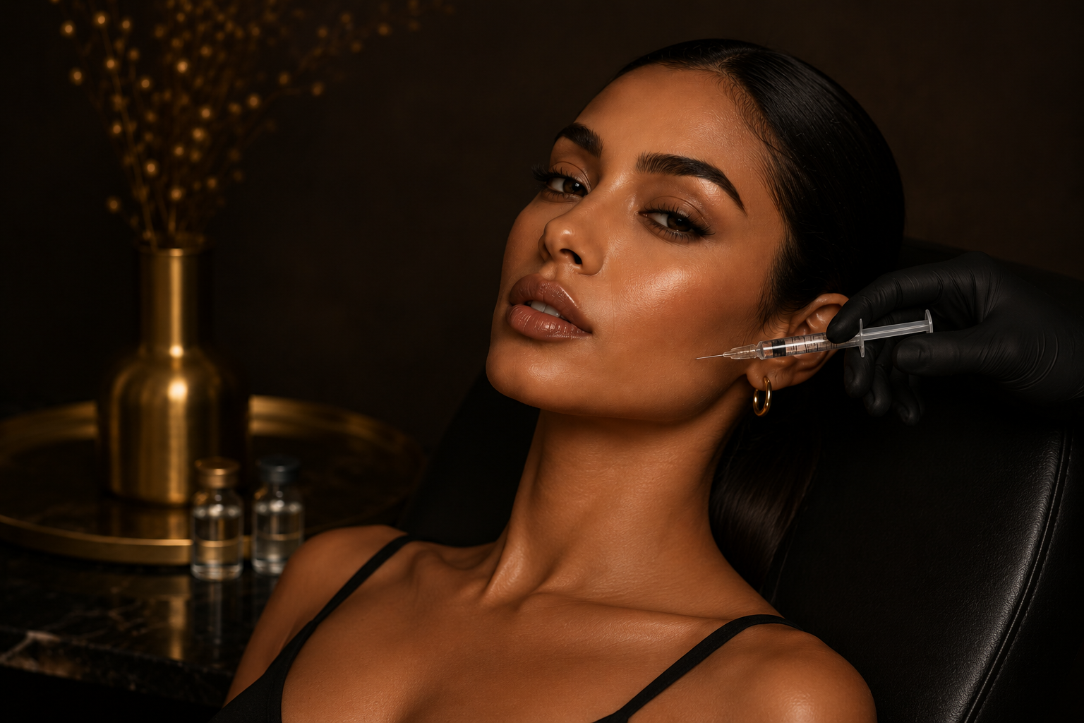 woman getting dermal filler