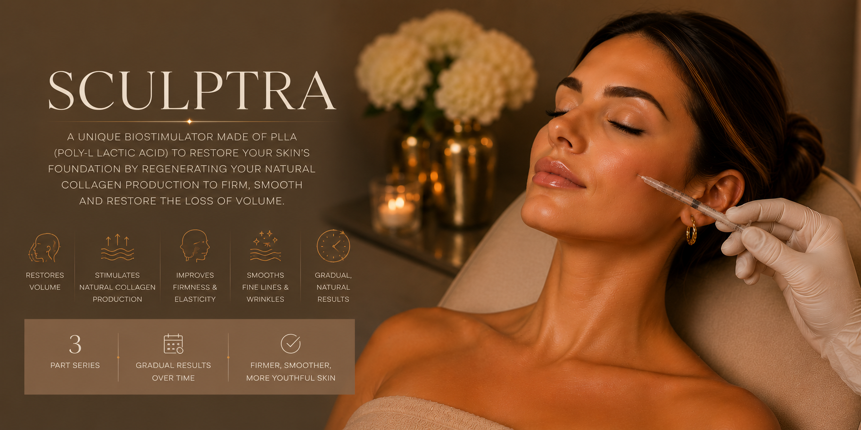woman receiving sculptra
