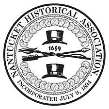 Seal of the Manx Historical Association with top hat, quill, and rifle symbols, and text indicating the association was incorporated on July 9, 1894.