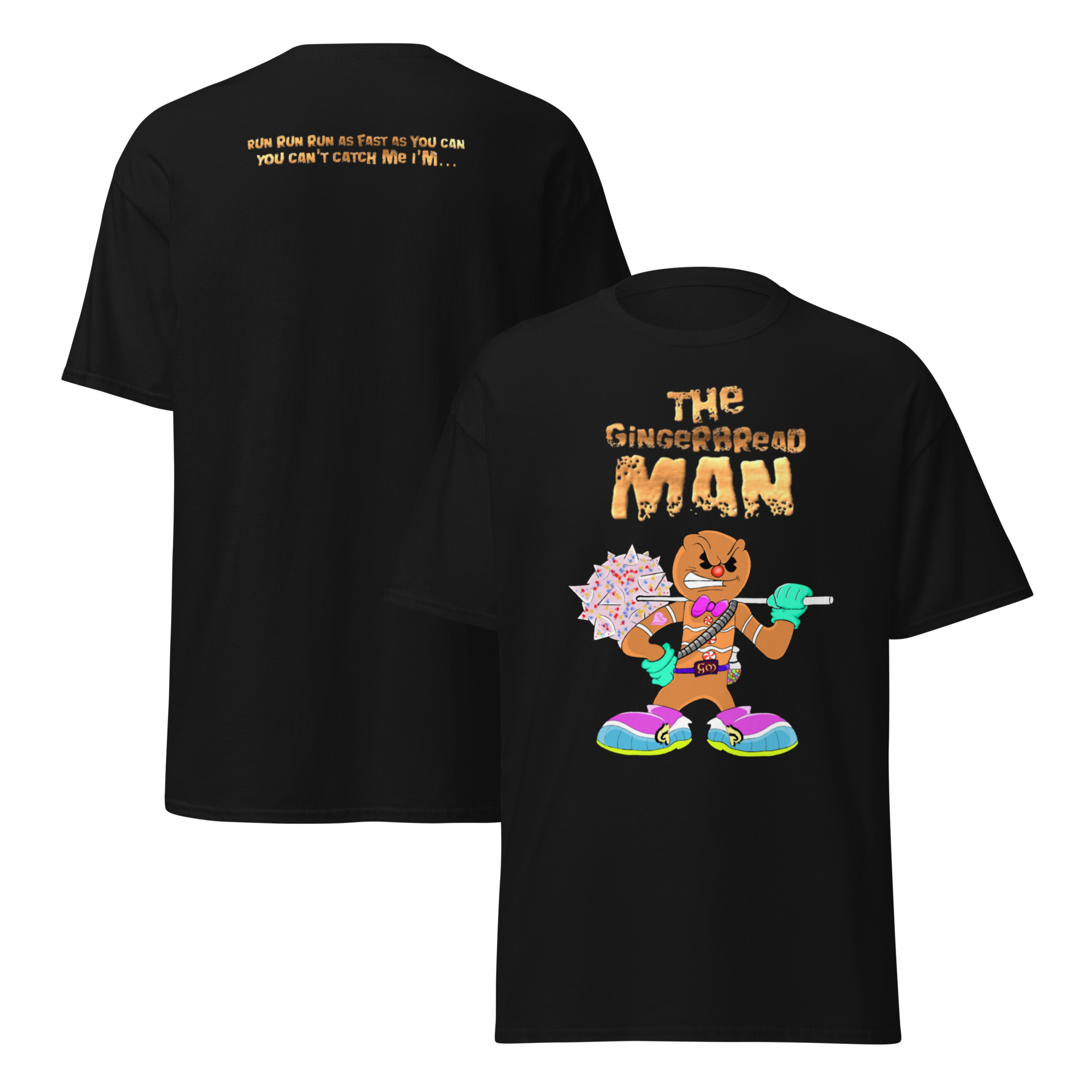 The Gingerbread Man (Front Design) Short Sleeve Tee