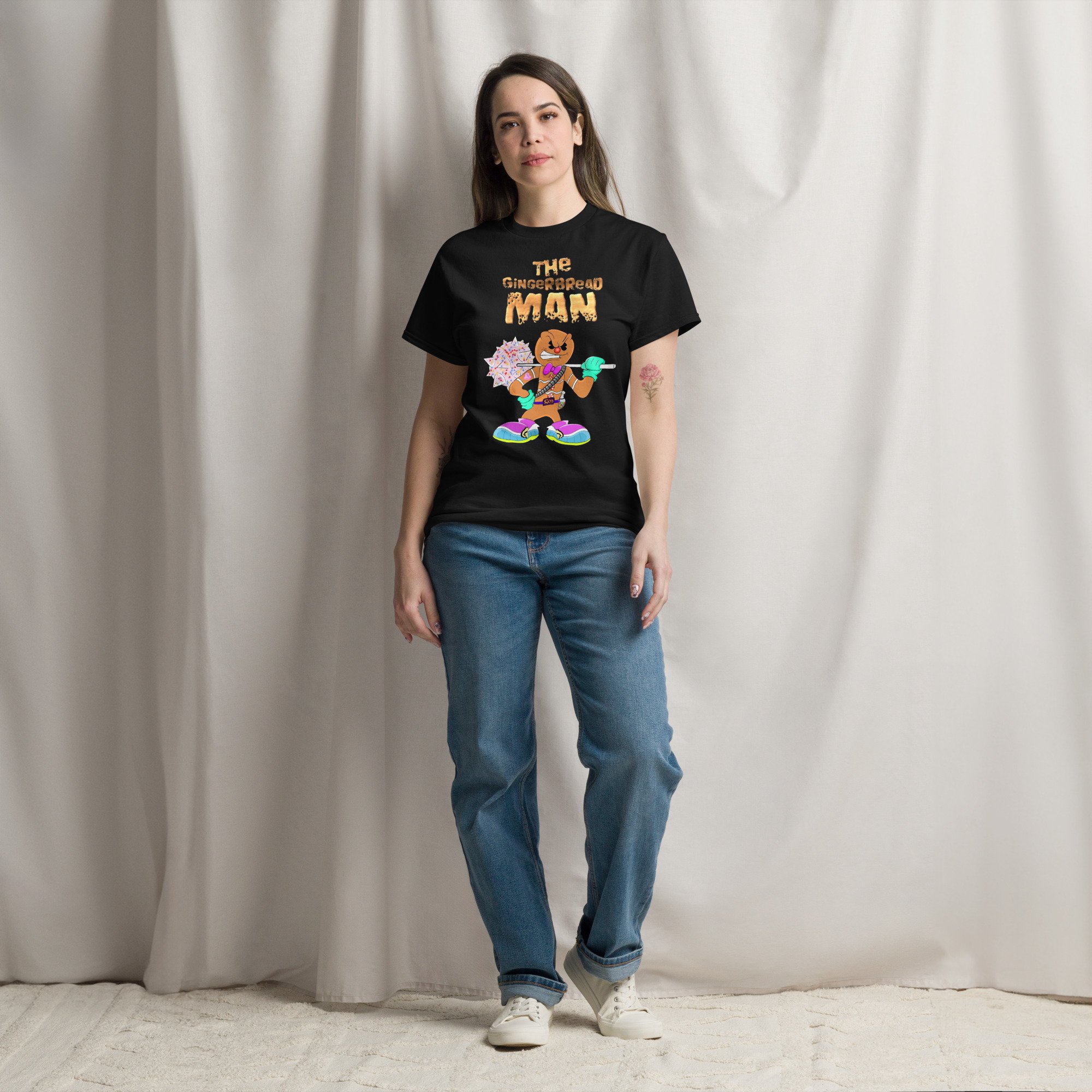 The Gingerbread Man (Front Design) Short Sleeve Tee