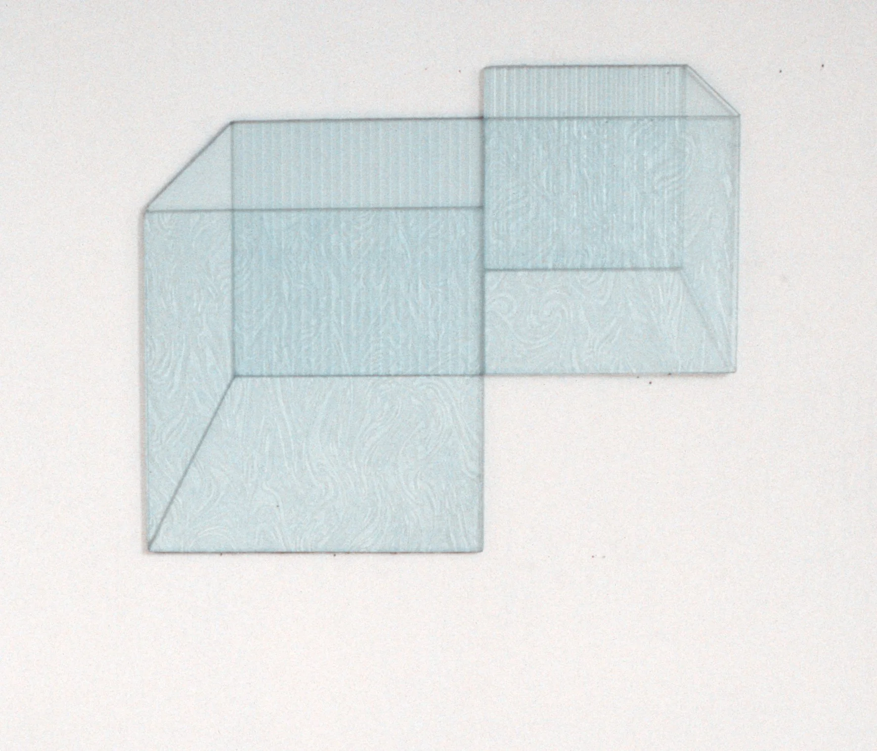 Glass wall sculpture.
