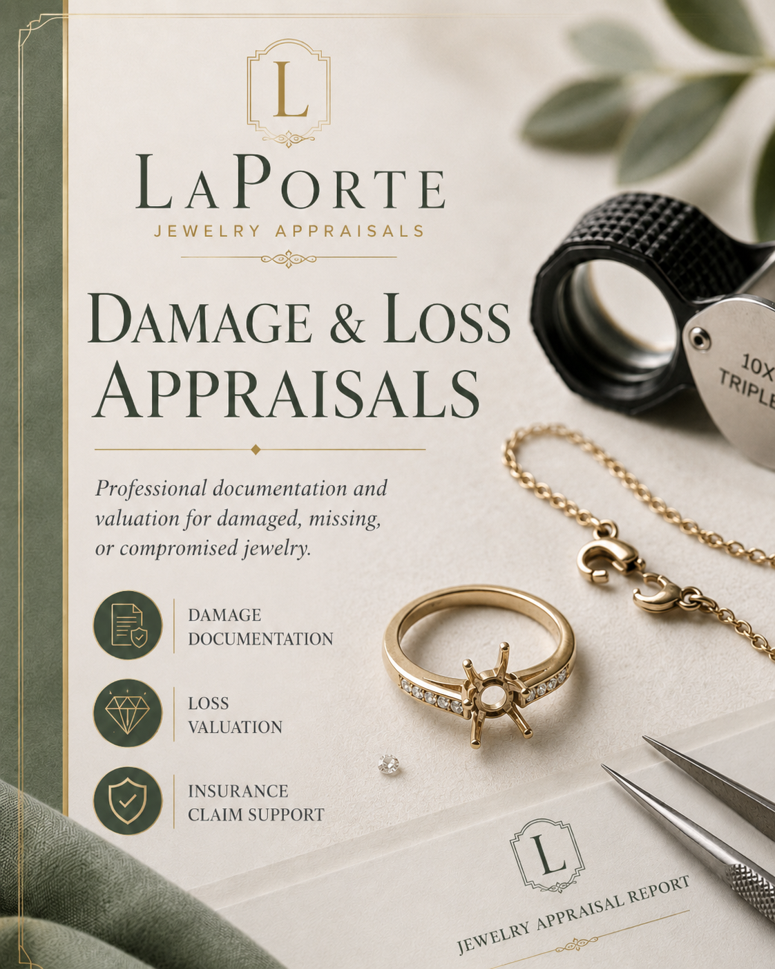 Damage and loss appraisals infographic