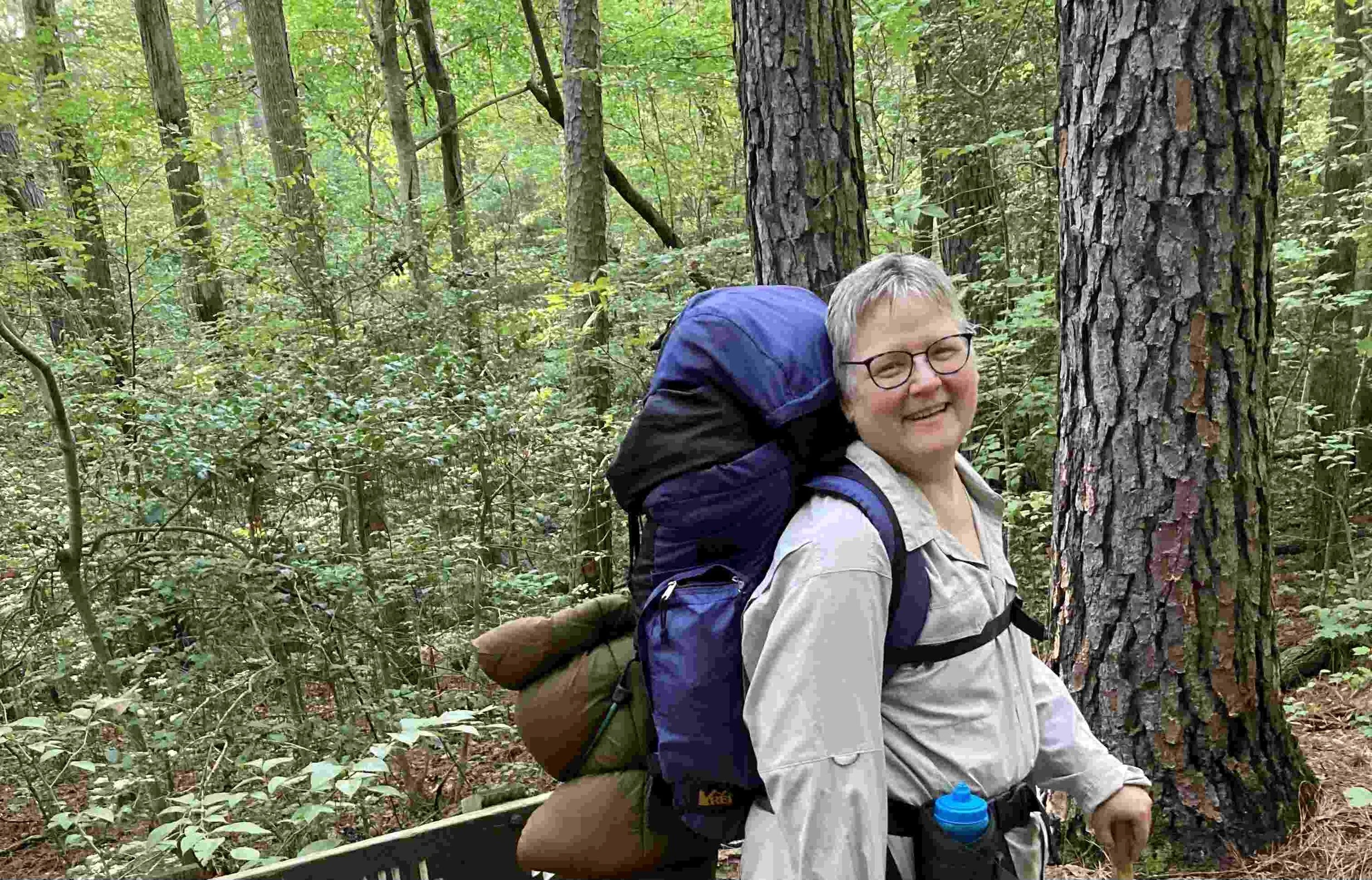 Helen Backpacking at Eno River State Park