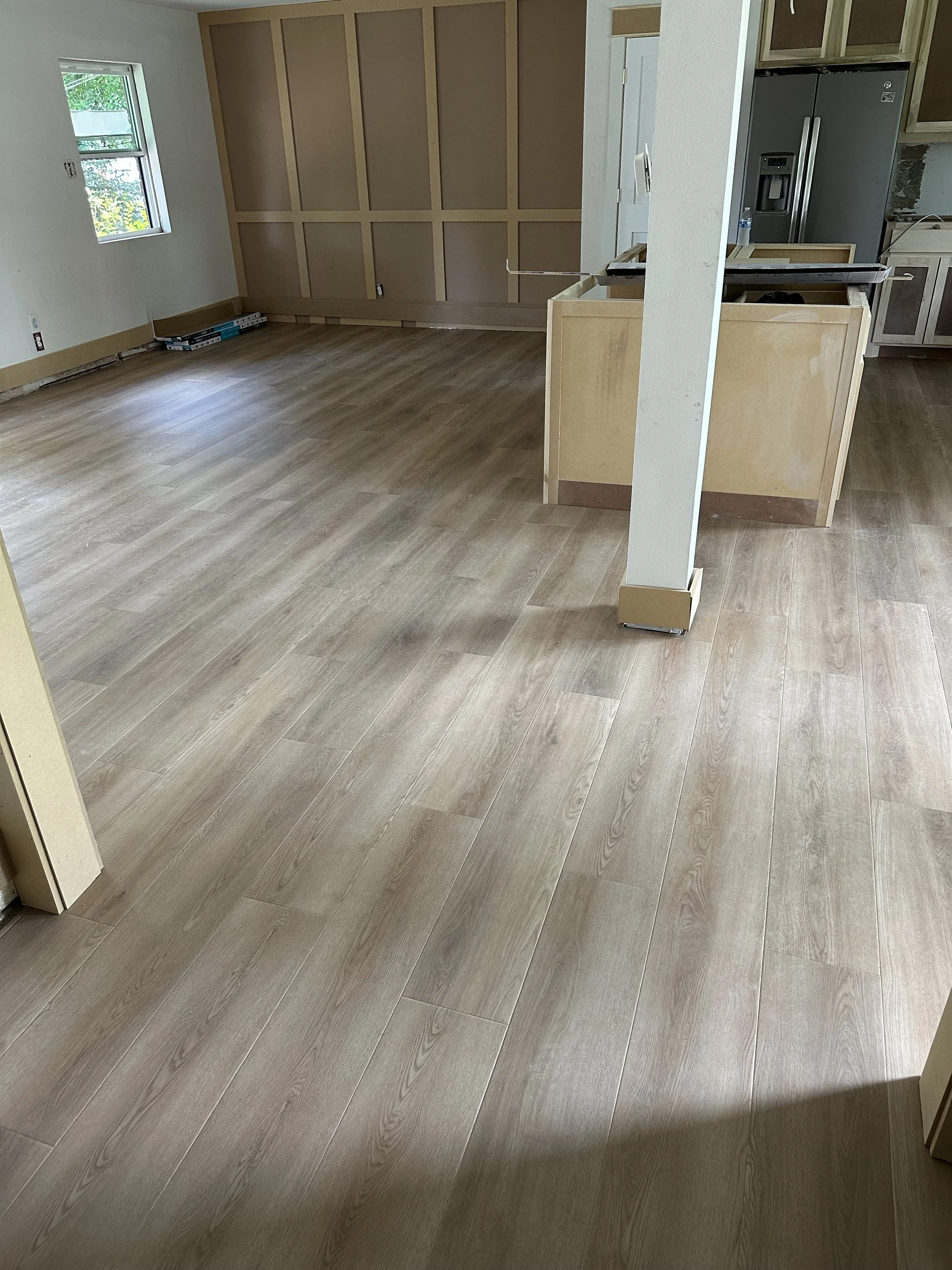 Vinyl plank installation