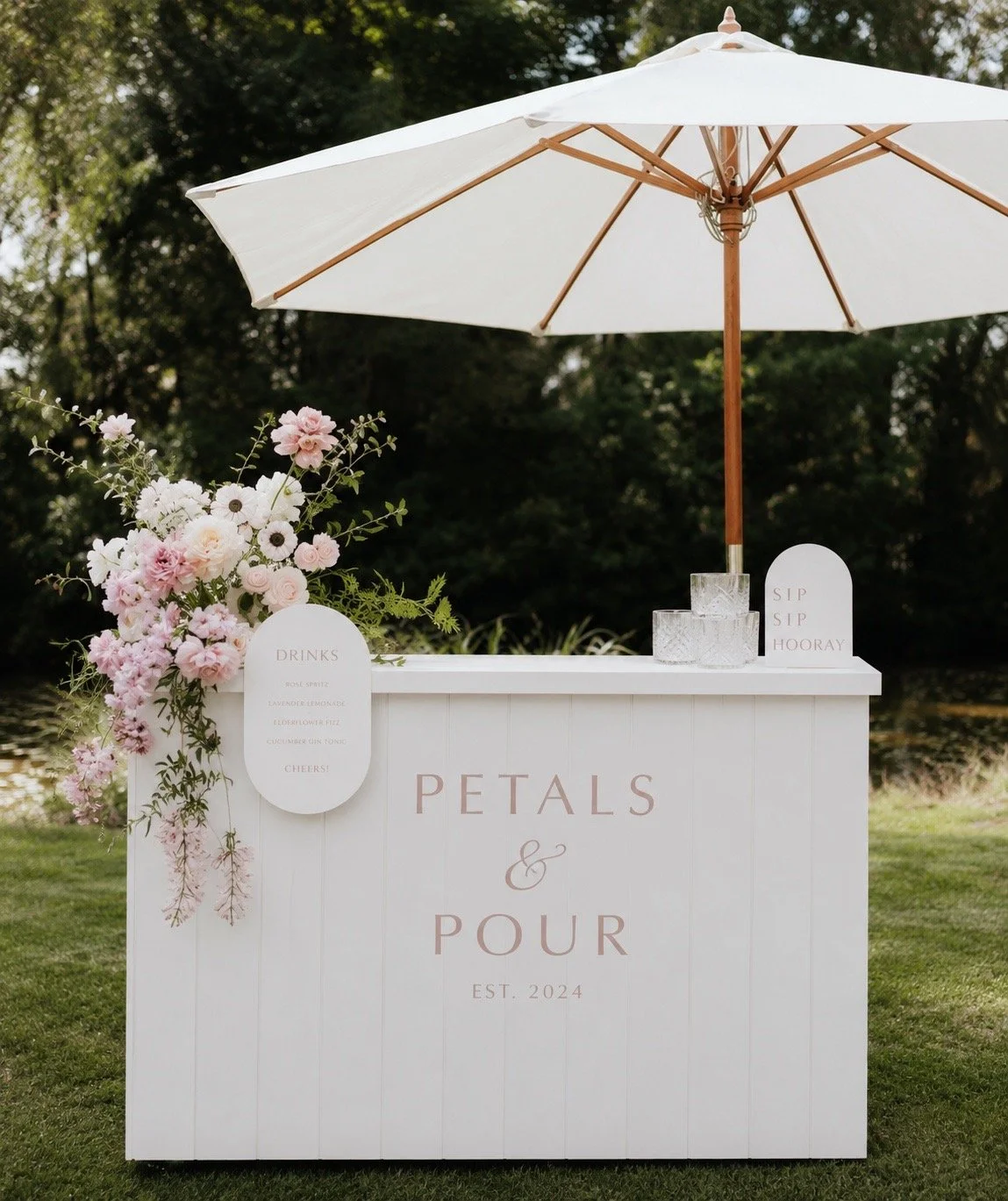 Raleigh Wedding Champagne Cart