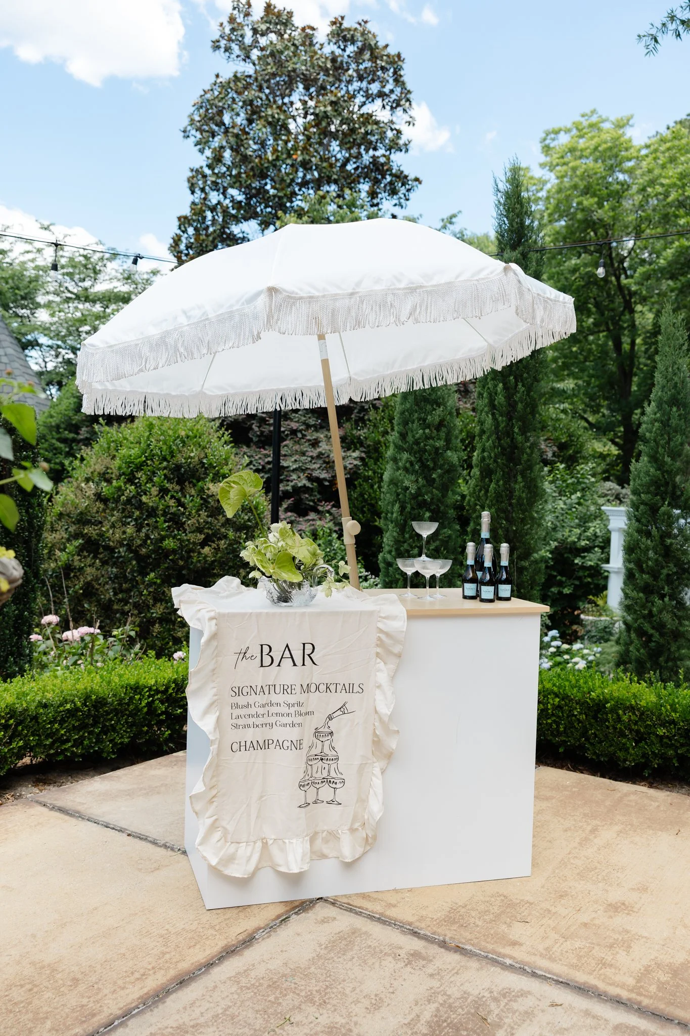 Raleigh Wedding Champagne Cart