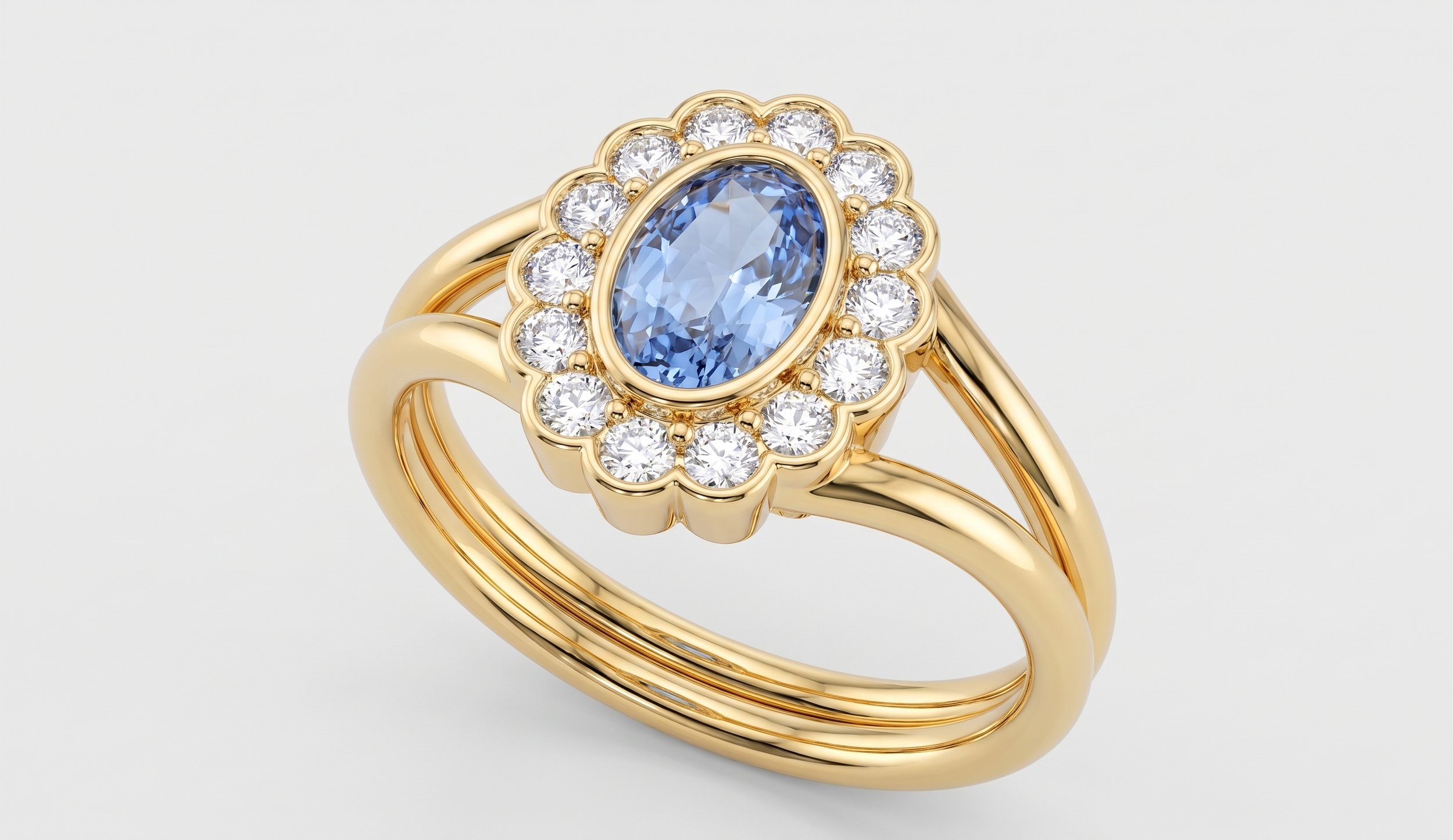 Asha Signet Ring in Cloud