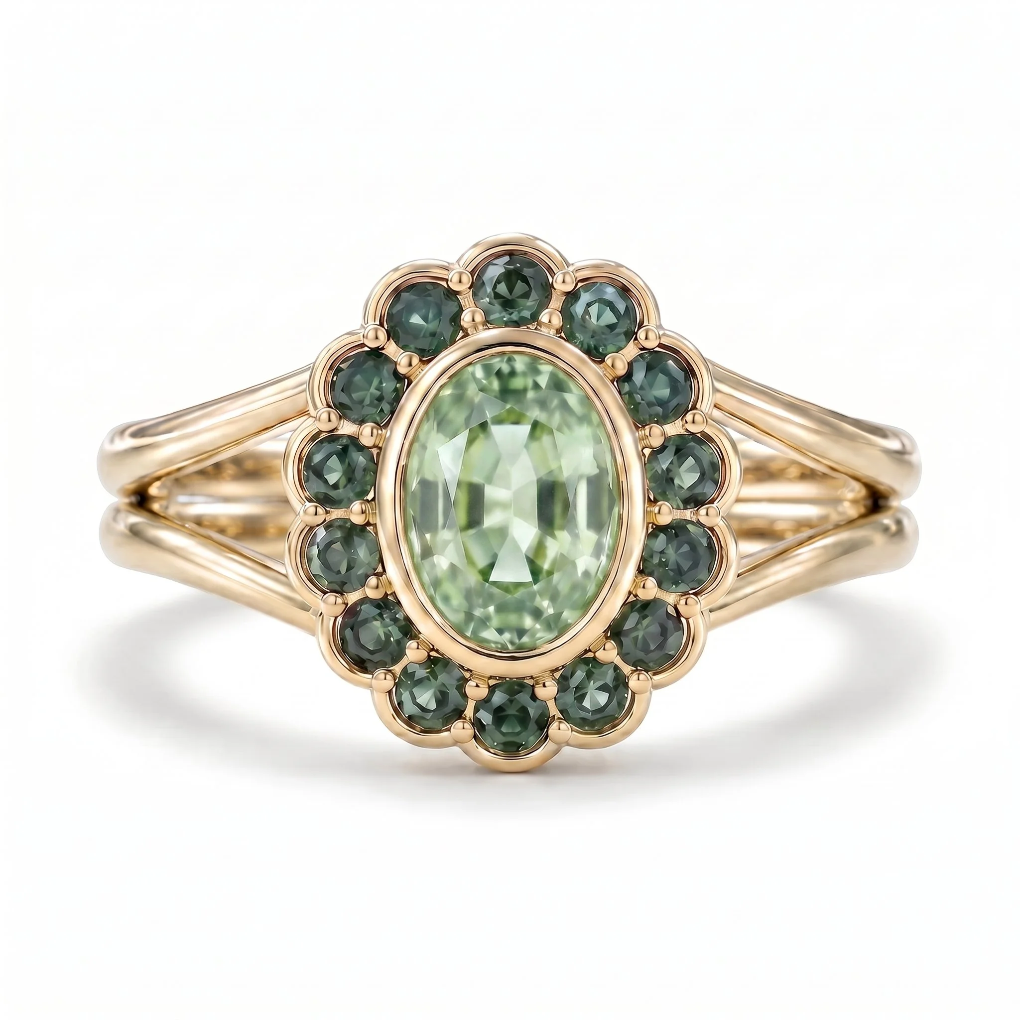 The Signature Edition: Asha Signet Ring in Sea Foam Green