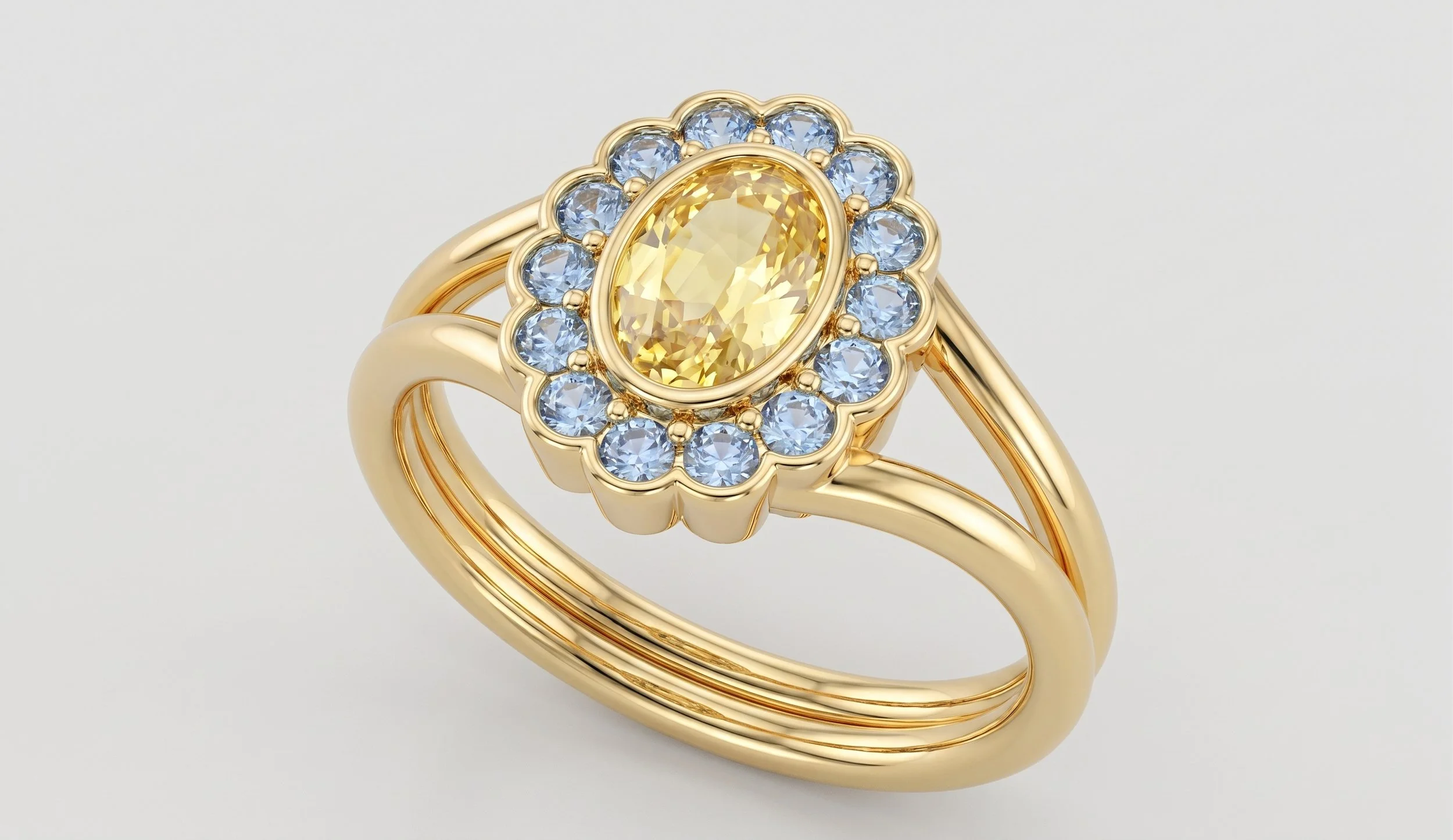 Asha Signet Ring in Butter Yellow