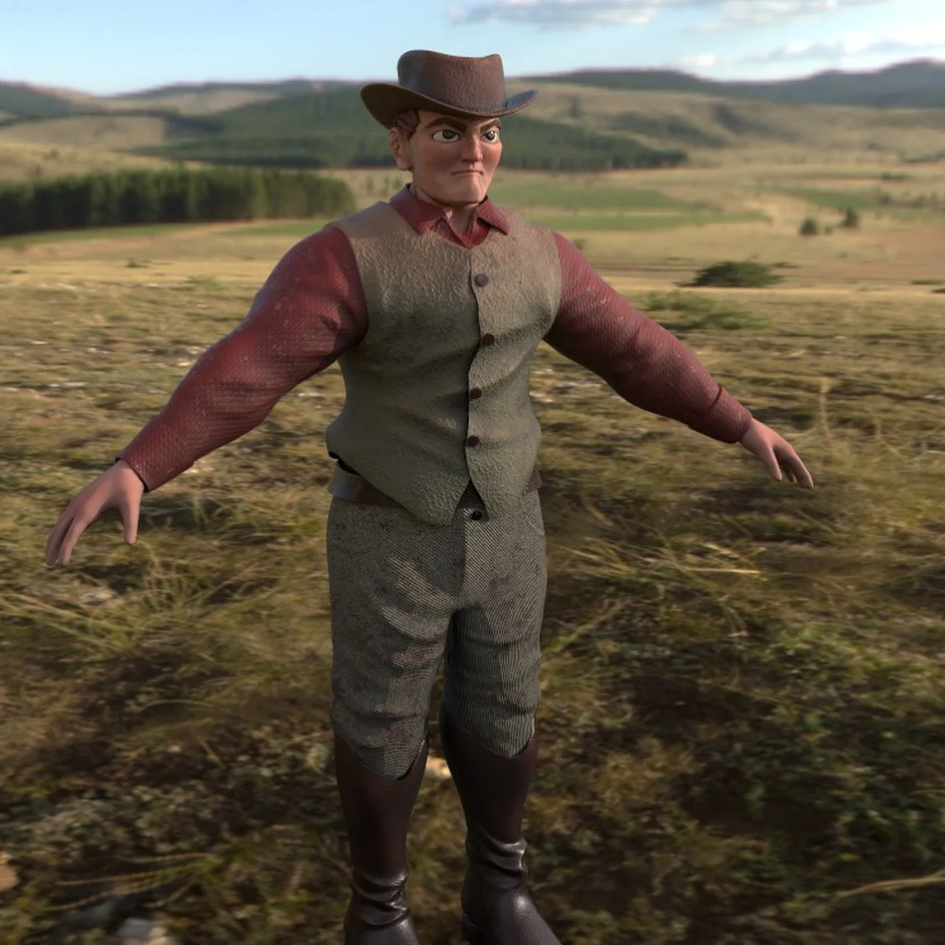 My first attempt at making a 3d character model!! I was surprised how much fun I had doing this!! #cgart #3dart #3dmodelling #substancepainter