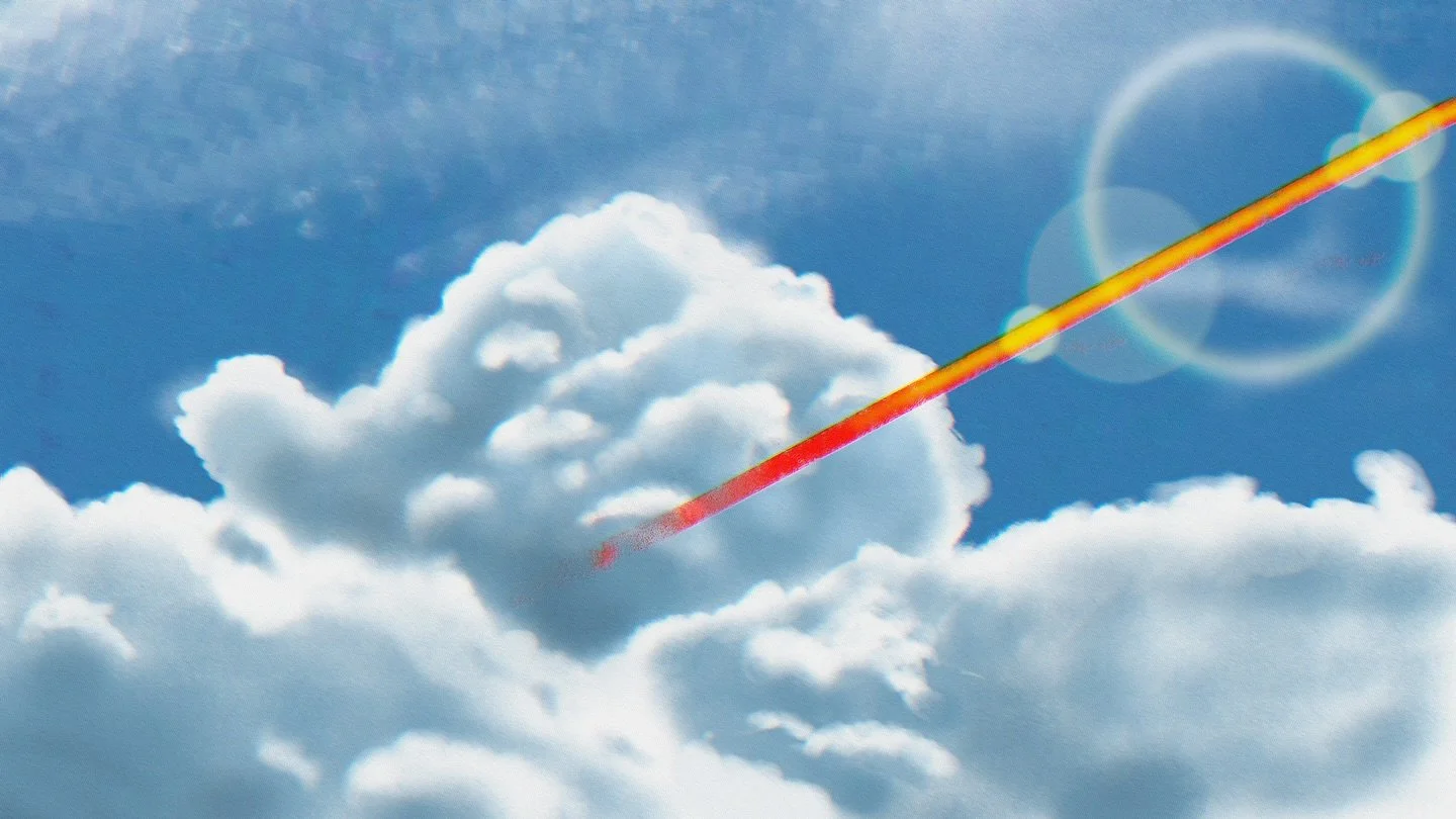 Painted some clouds to relax and I had to add Superman too!! #backgroundart #digitalart #procreate