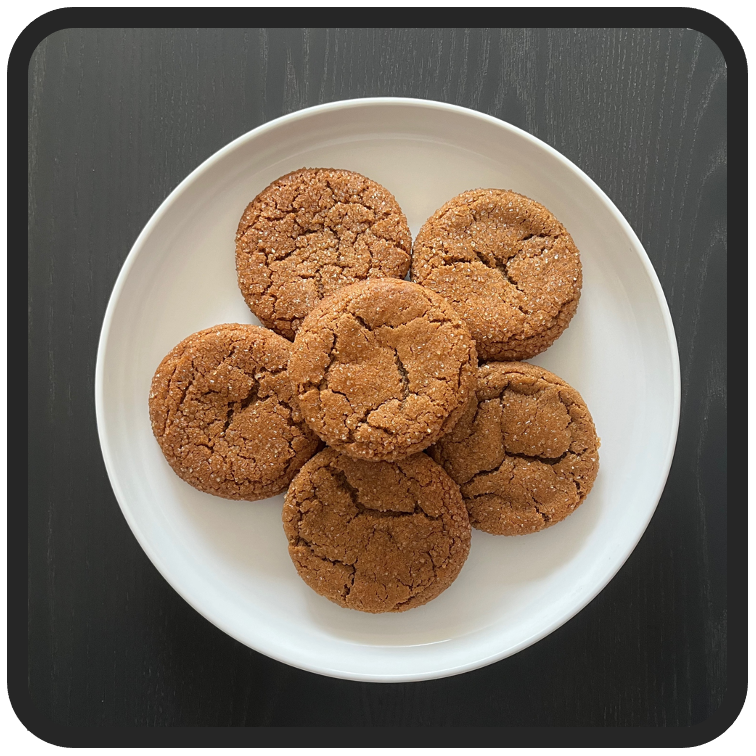 mary ann or ginger — molasses cookies