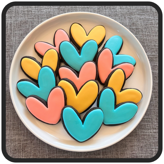 bittersweet symphony - black cocoa cutout cookies