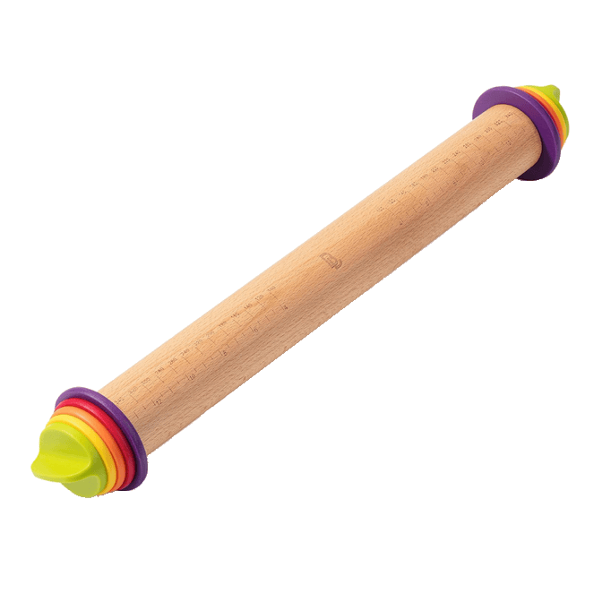 ADJUSTABLE ROLLING PIN - for perfectly level dough
