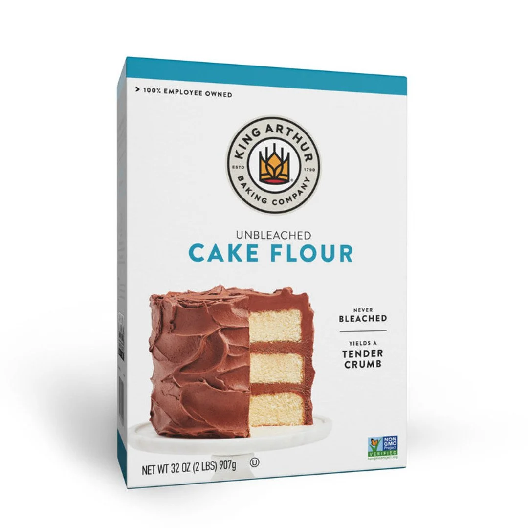 CAKE FLOUR - for lighter-than-air texture and that perfect crumb