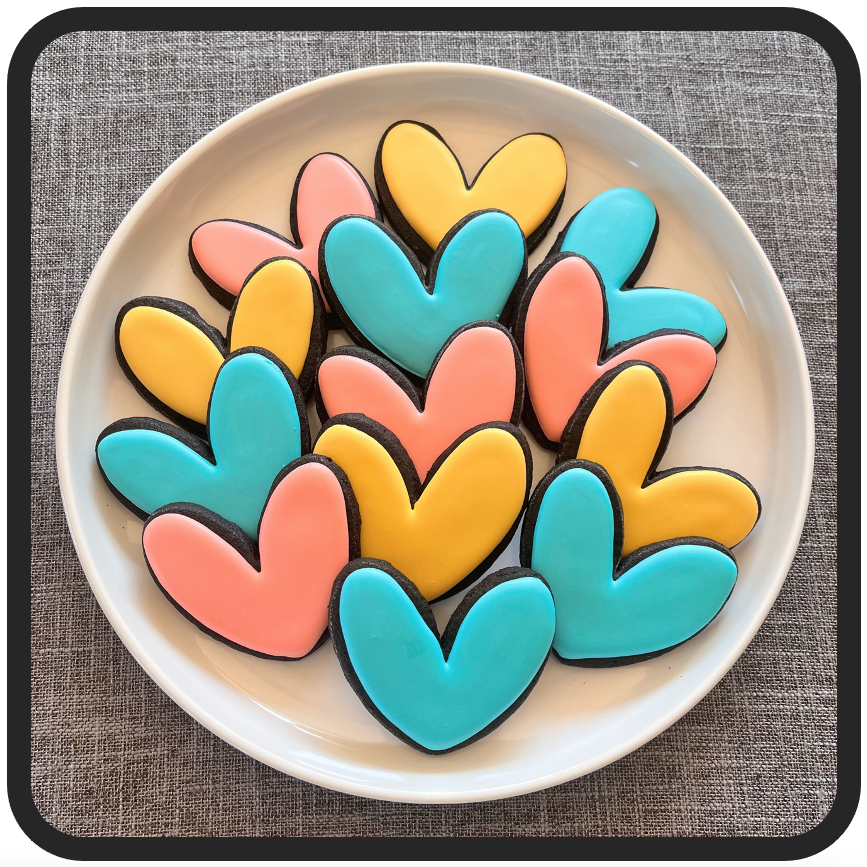 bittersweet symphony - black cocoa cutout cookies