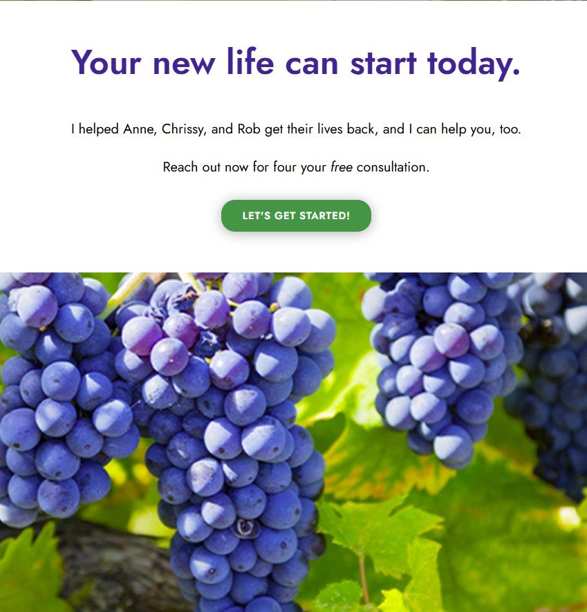 Close-up of purple grape clusters hanging on a vine with green leaves.