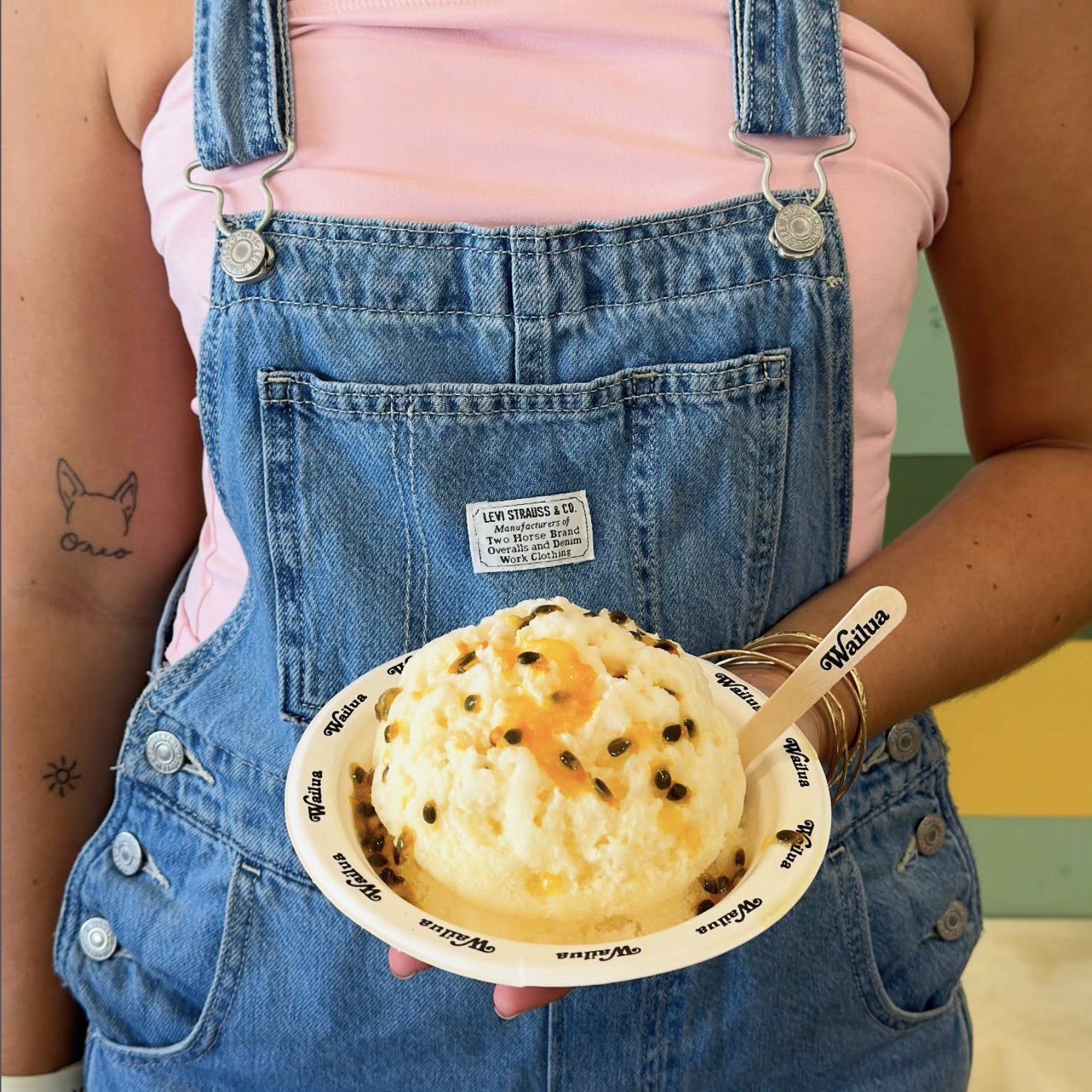 wailua shave ice, lilikoi cream, shave ice