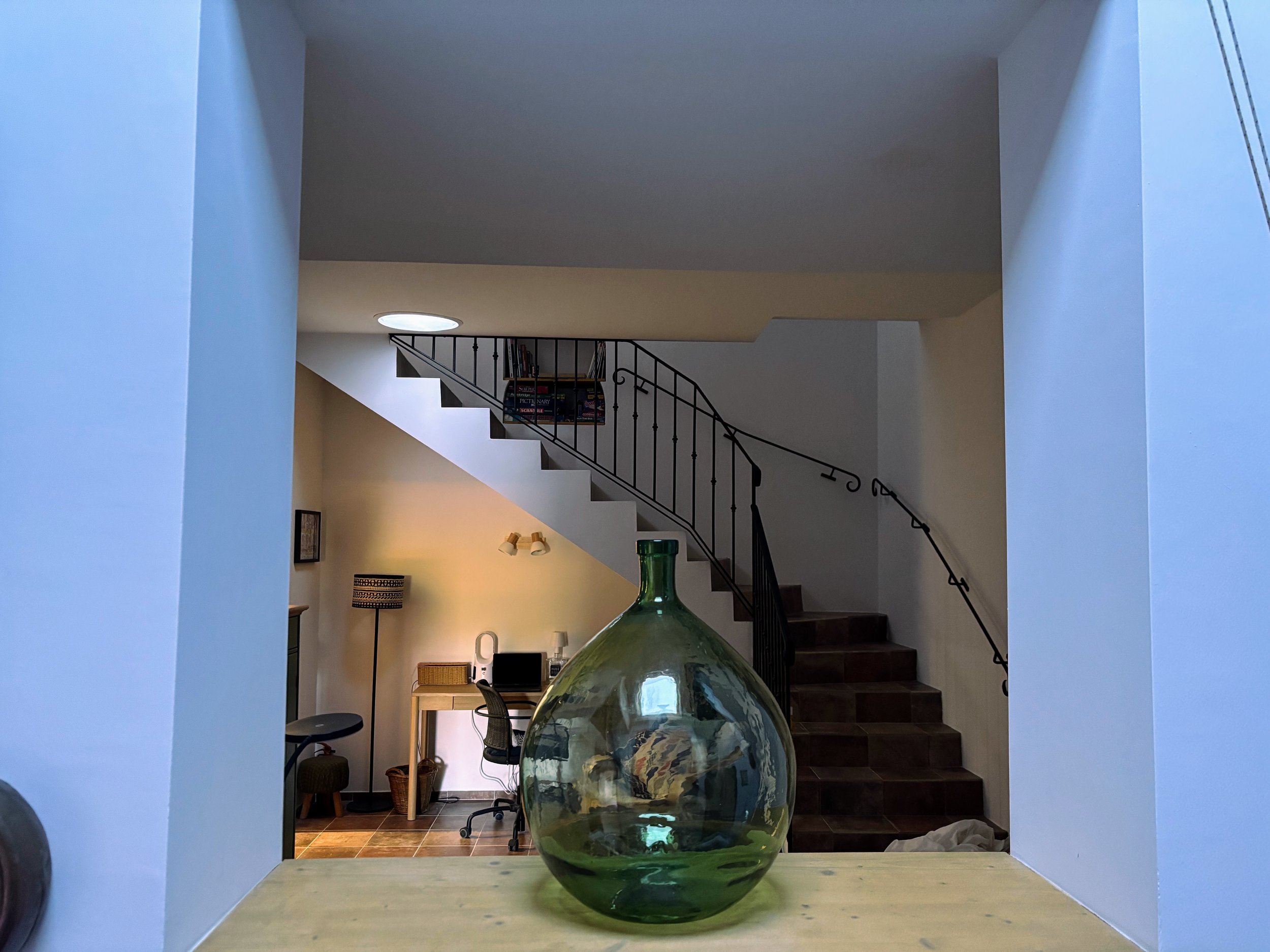 View from hallway to small sitting room