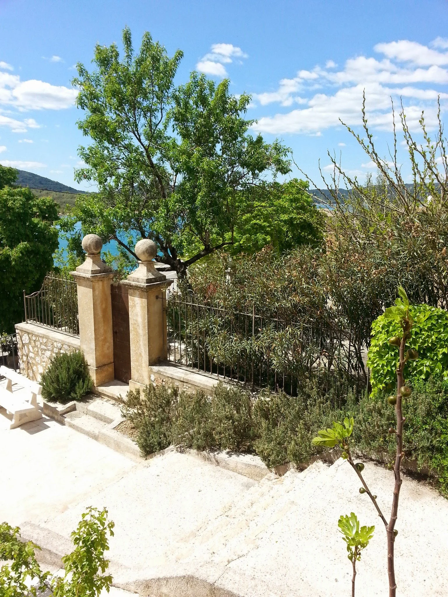 Approach to house & terrace in background