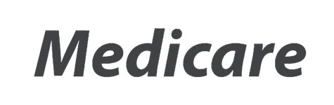 Medicare logo in black and gray text.