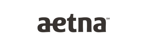 Aetna logo with black lowercase letters on a white background.