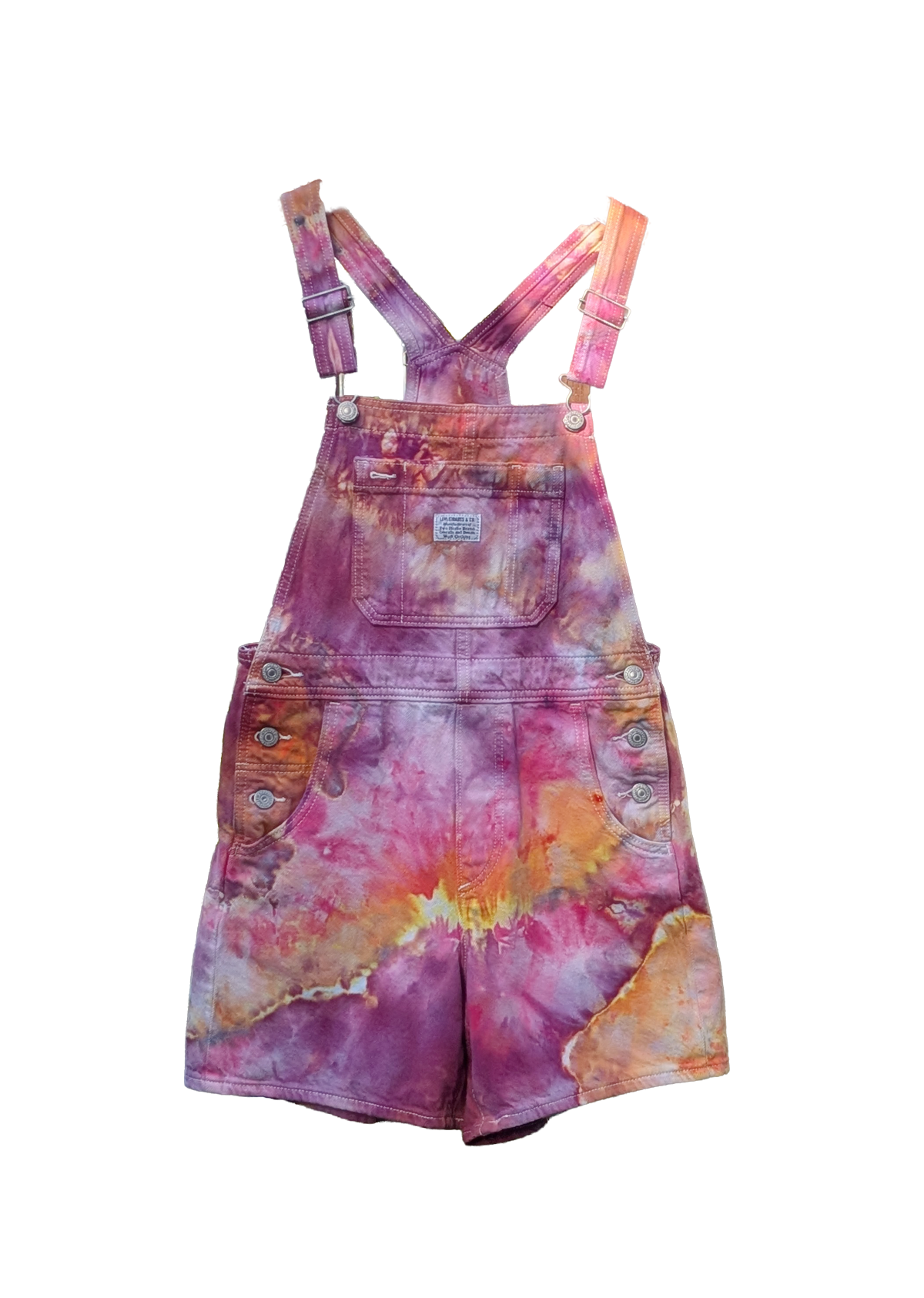 Shorty Overall XS - Sherbet Sunrise Geode