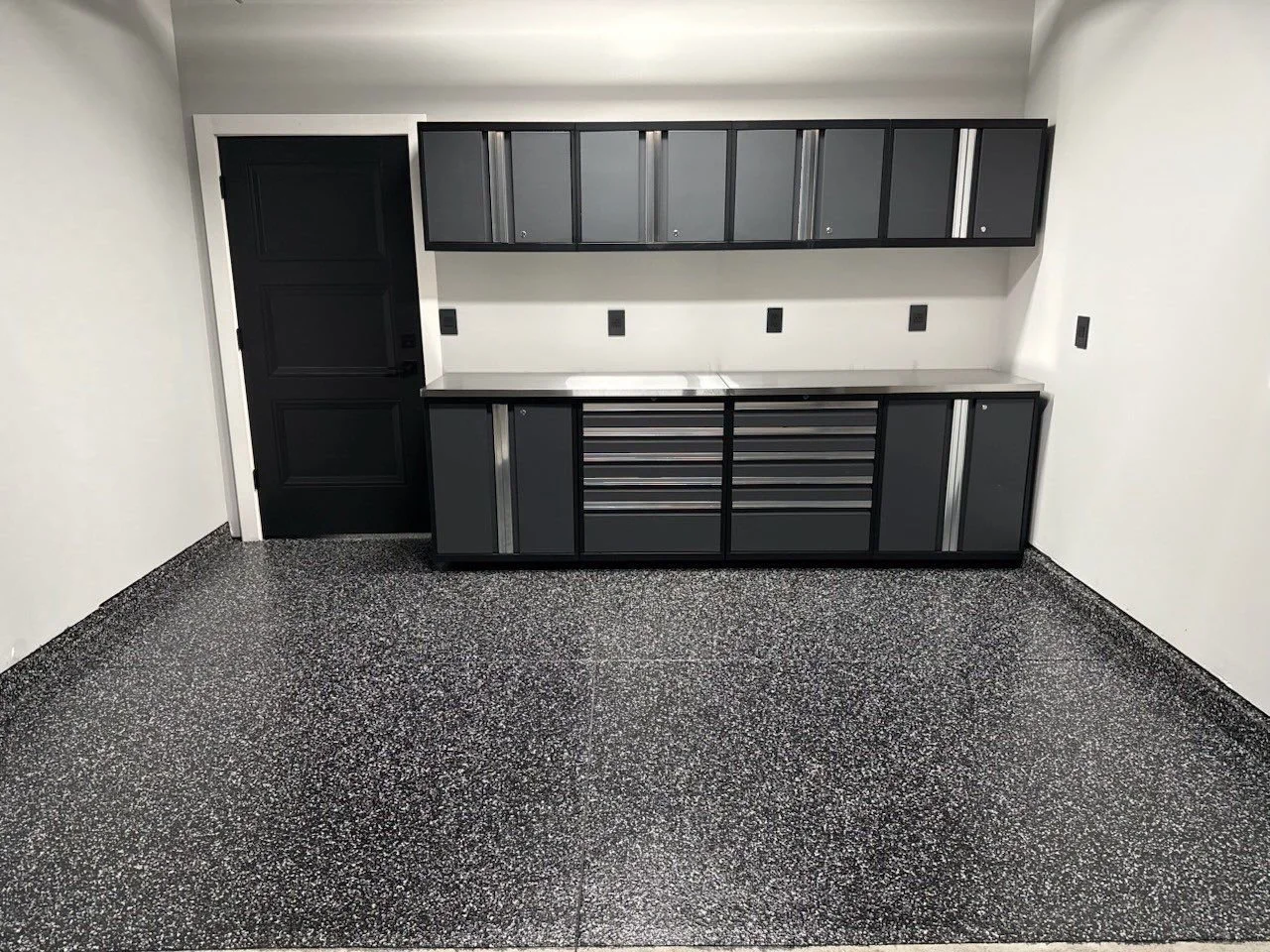 Custom Flake Epoxy floor in Lincoln NE