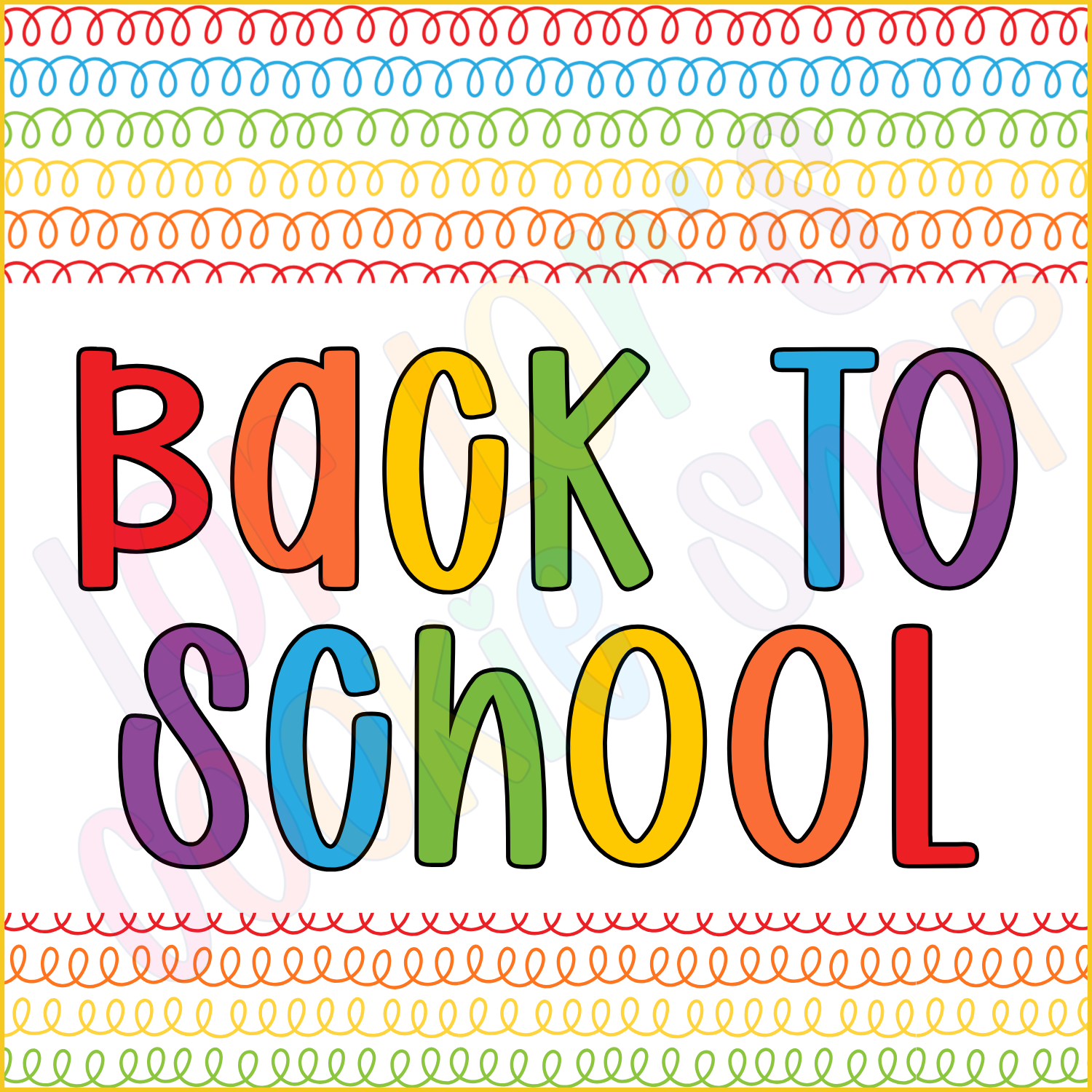 Colorful Back to School