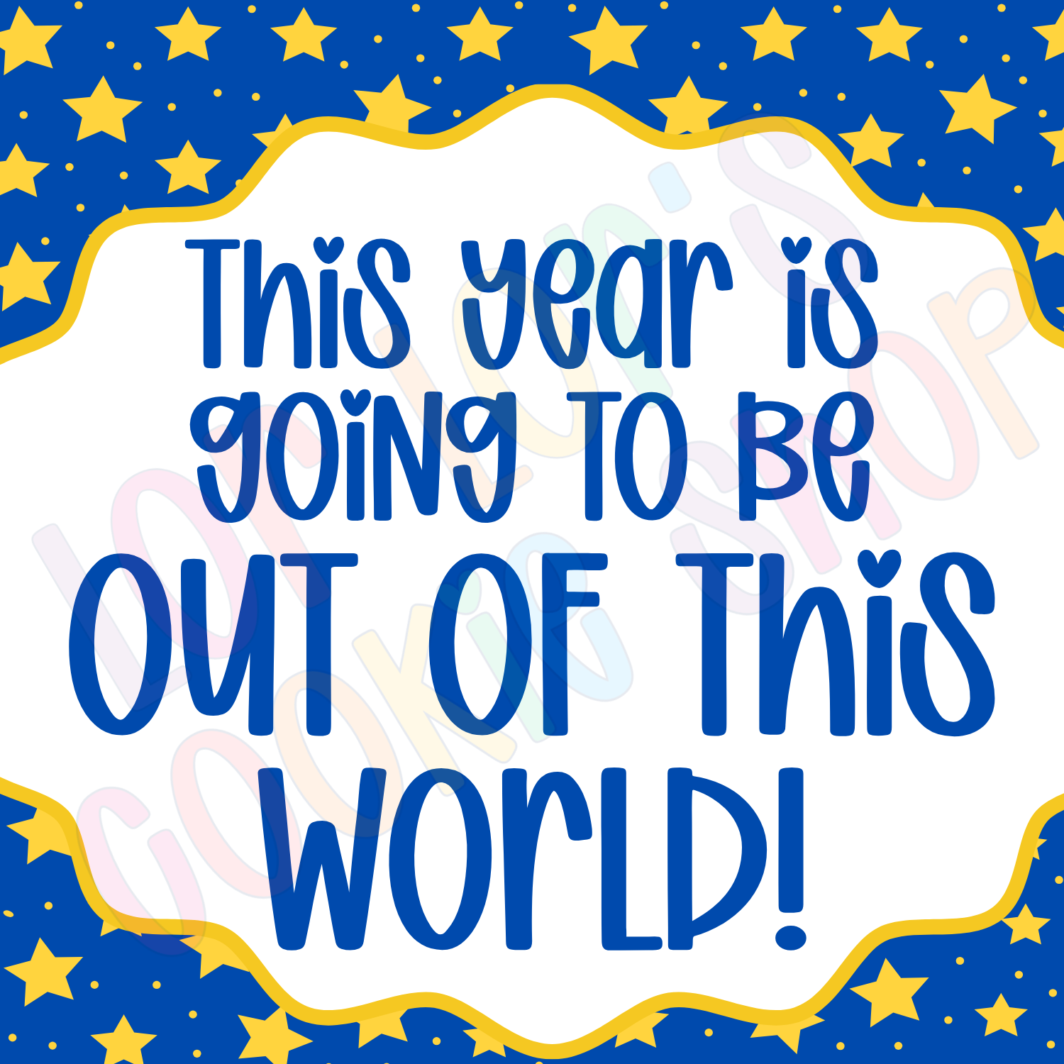 Out of this World School- 2 Inch Square Tag