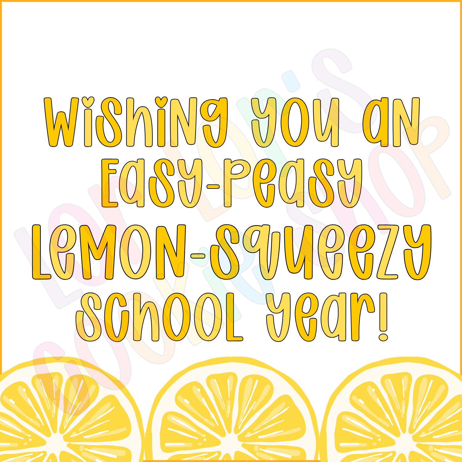 Easy Peasy Lemon Squeezy Year - 2 Inch Square Tag