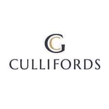 Logo with a stylized letter 'C' above the word 'Cullifords' in black font.