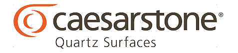 Caesarstone logo with the text 'Quartz Surfaces' underneath
