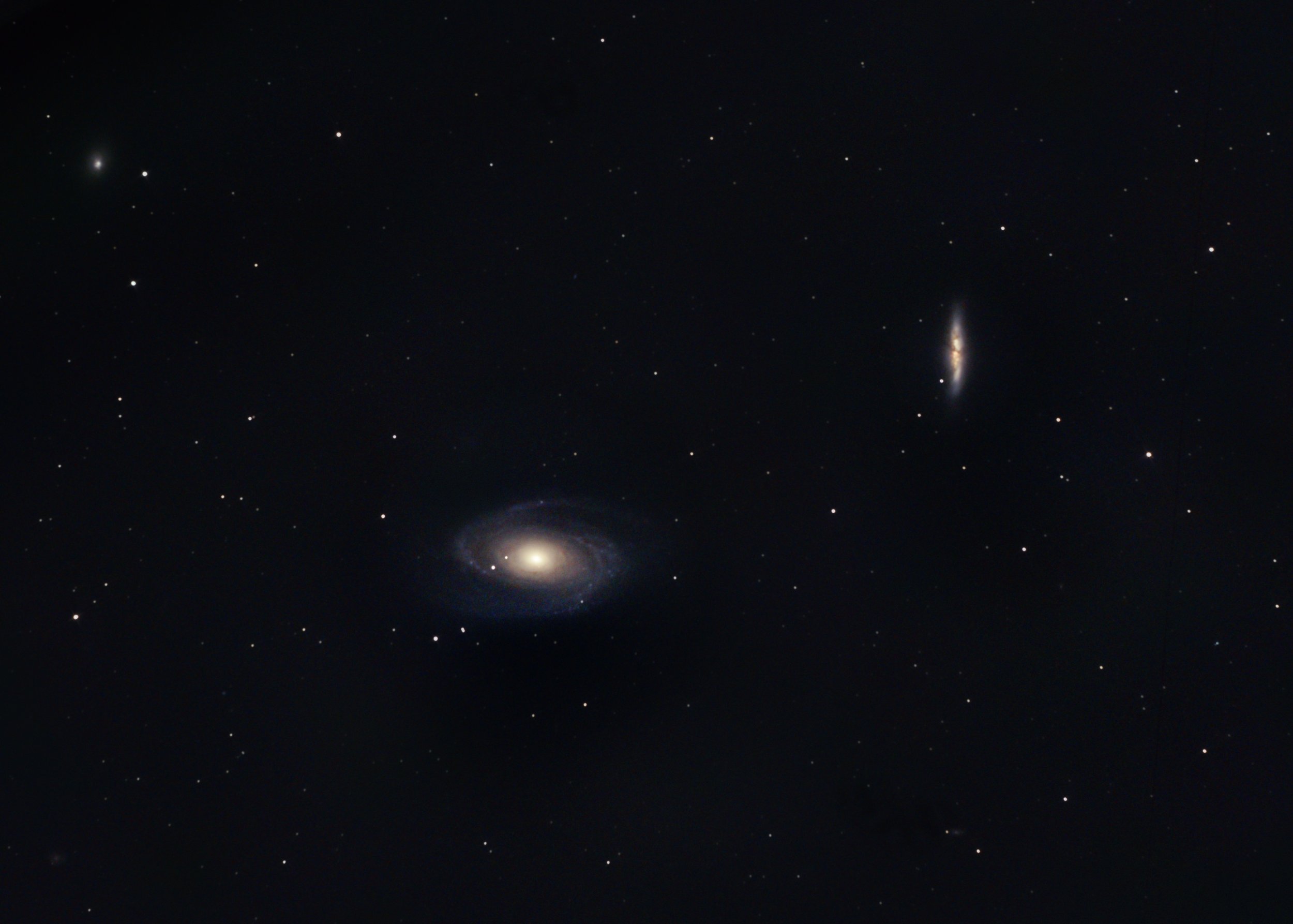 Bode's Galaxy (Left) - Cigar Galaxy (Right)