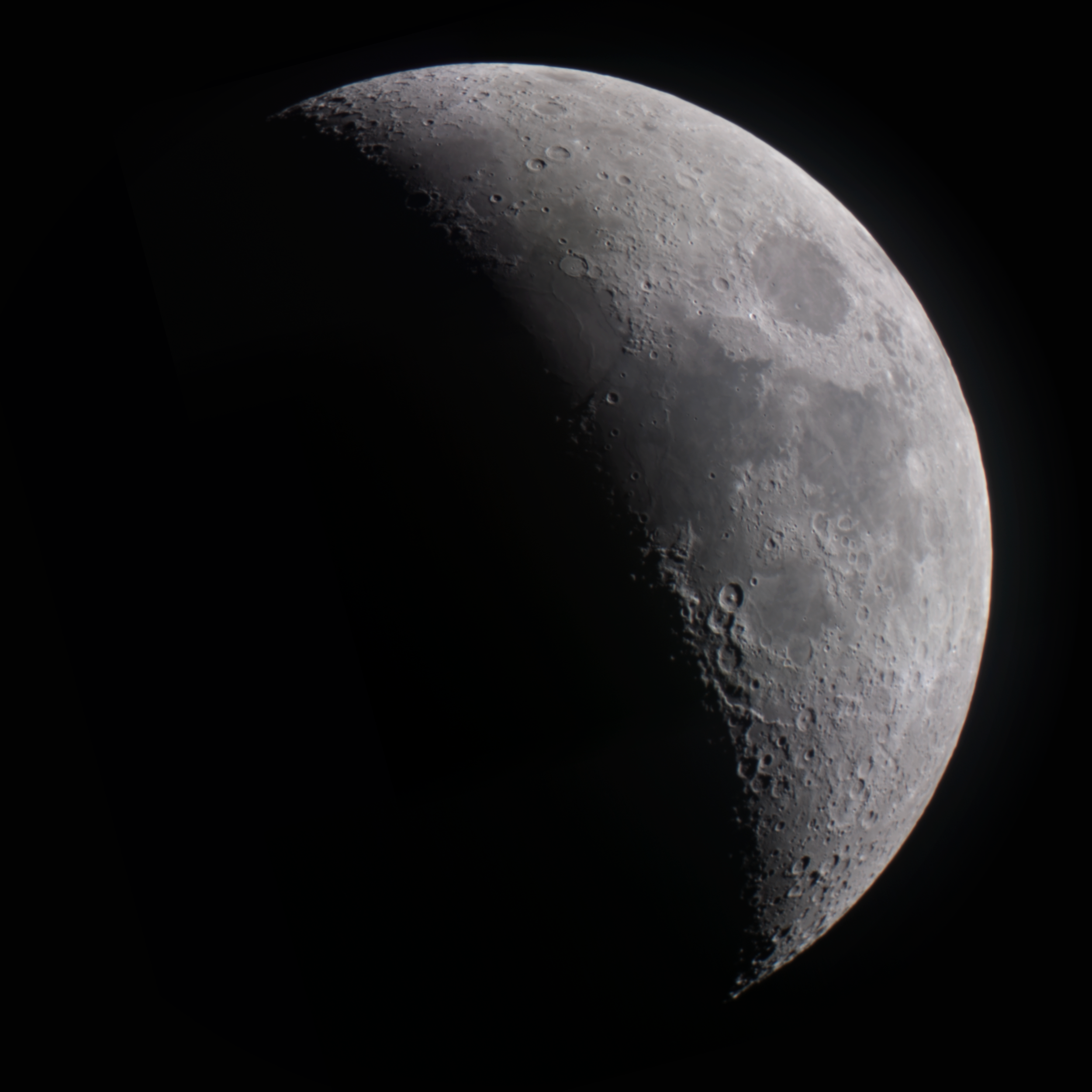An astro photo of a crescent phase of the moon