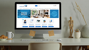 MarketDirect StoreFront homepage on a screen