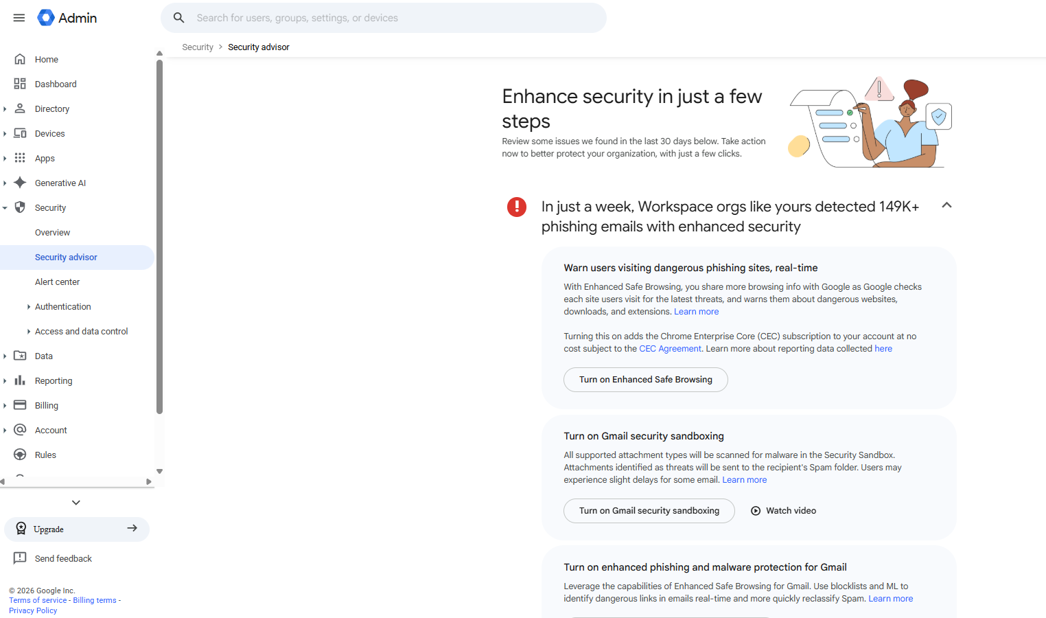 Google Workspace Security Dashboard