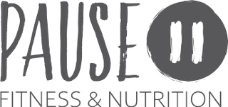 Logo for  PAUSE FITNESS & NUTRITION, a local yoga, pilates, and nutrition coaching studio in Durango CO.