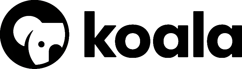 Stylized koala inside a circle and the word 'Koala' beside it.