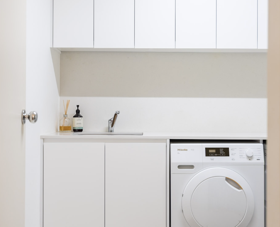 Space conscious custom laundry - JoineryOne Sydney