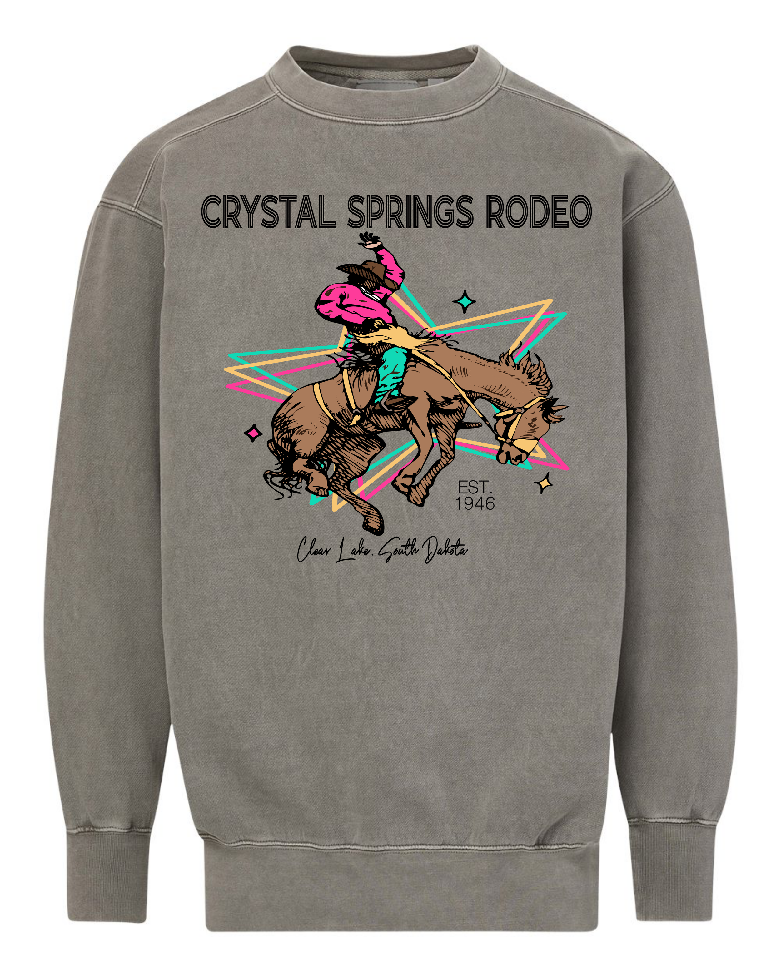 Retro Bronc Unisex Crewneck