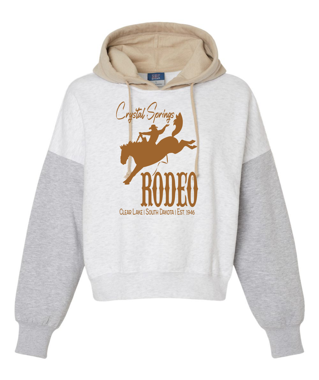 CSR Bronc | 3 Toned Cropped Hoodie