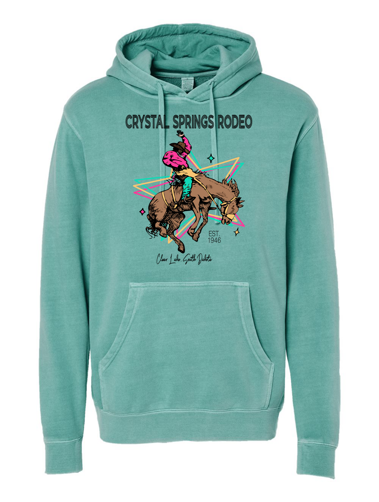 Retro Bronc Hooded Sweatshirt Unisex