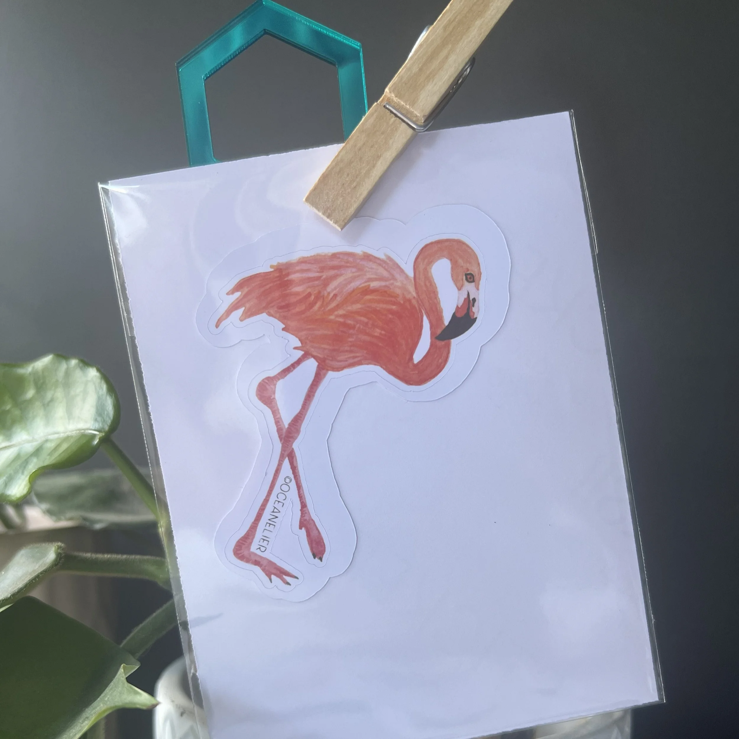 Pink Flamingo Sticker