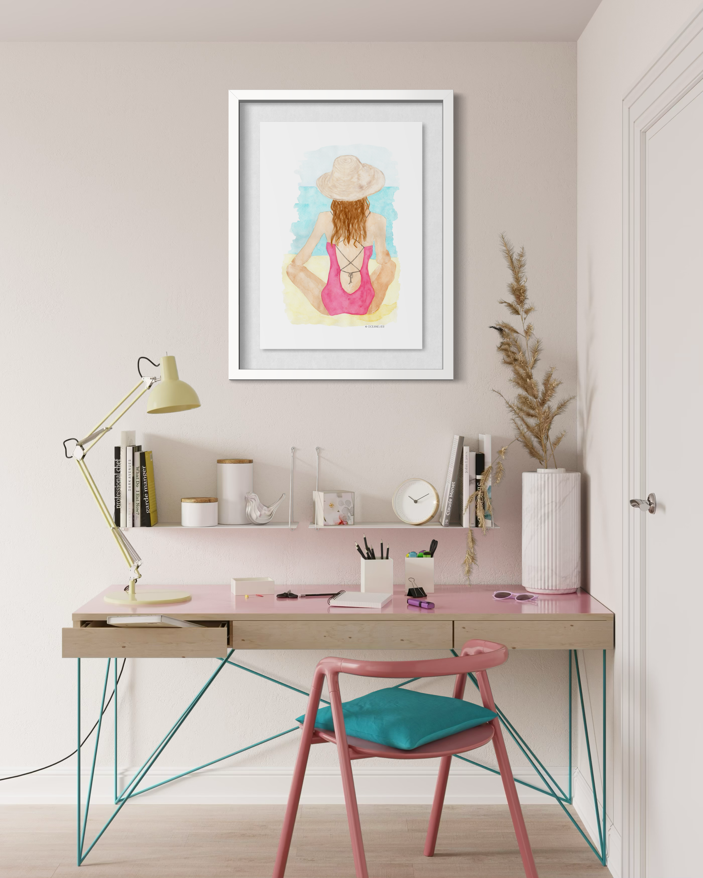 sitting in the sun oceanelier fine art print canberra australia ocean inspired watercolour wall art 03.PNG