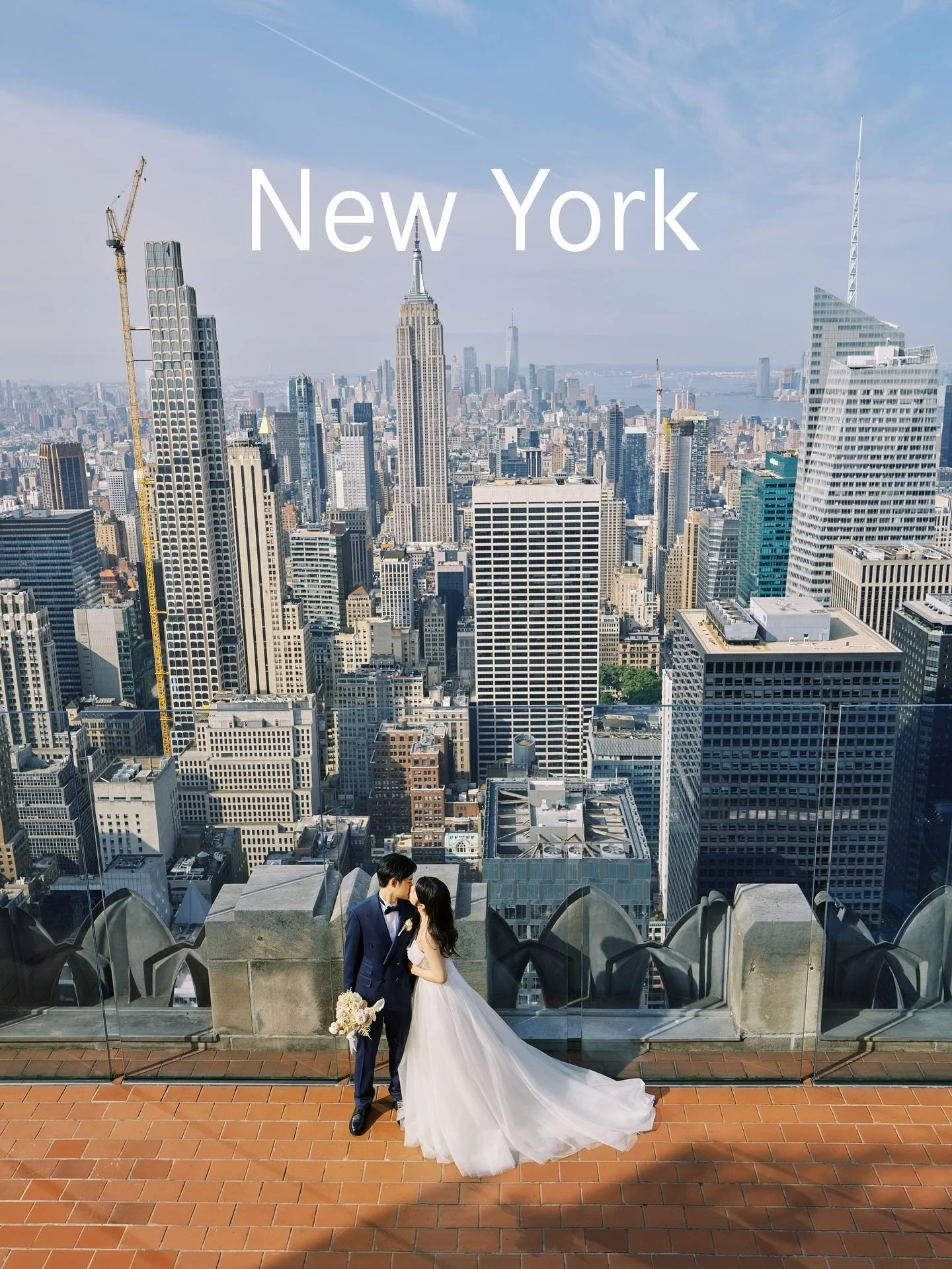 Toki &amp; Kyle, soaking in the magic of Manhattan from above 💍✨
Their love shines even brighter than the skyline at the Top of the Rock.
Pre-wedding moments that feel like a movie scene&mdash;timeless, elevated, unforgettable.
.
.
.
Photography: @a