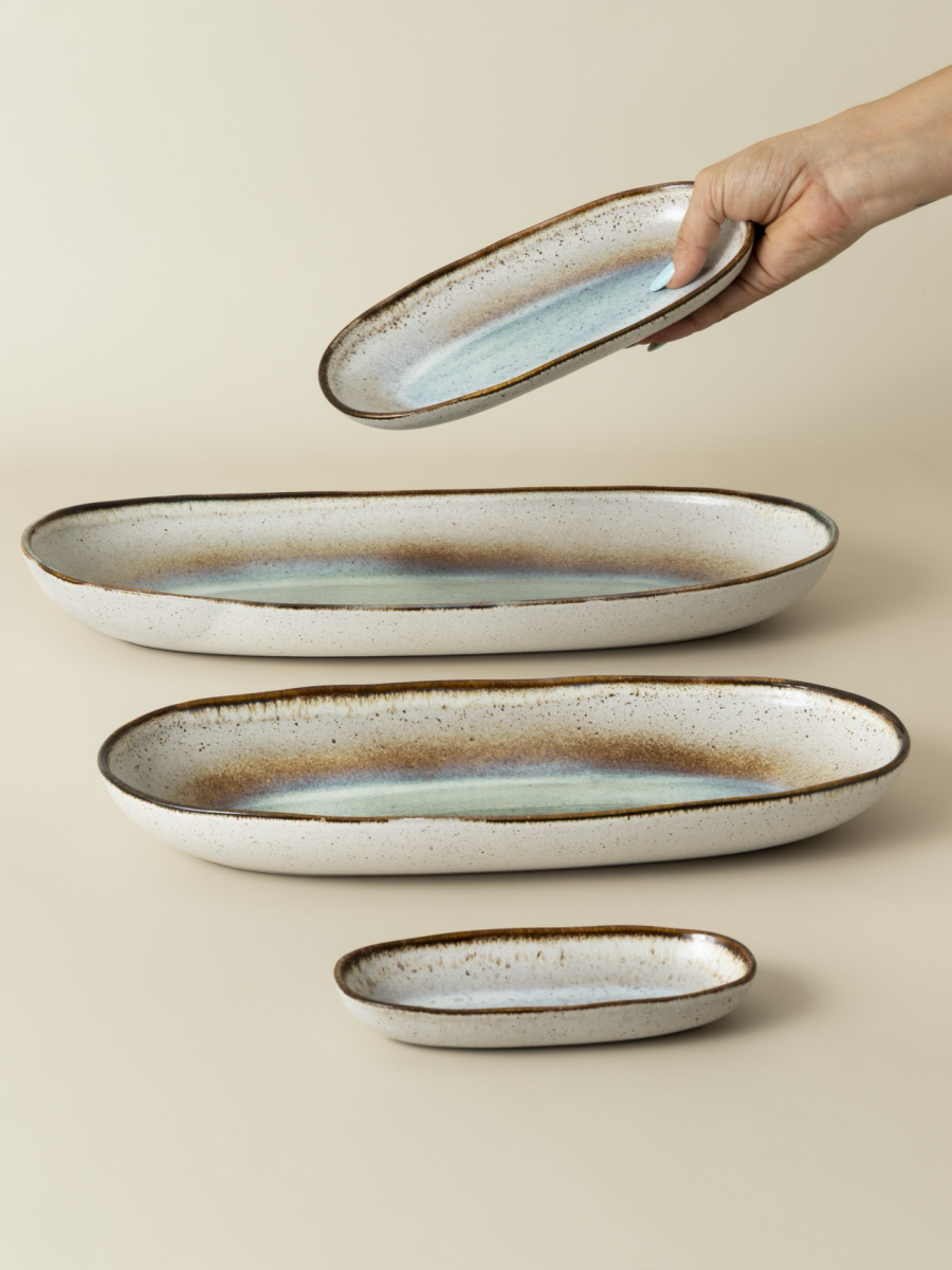 9" Oval Platter Small - Ayaz